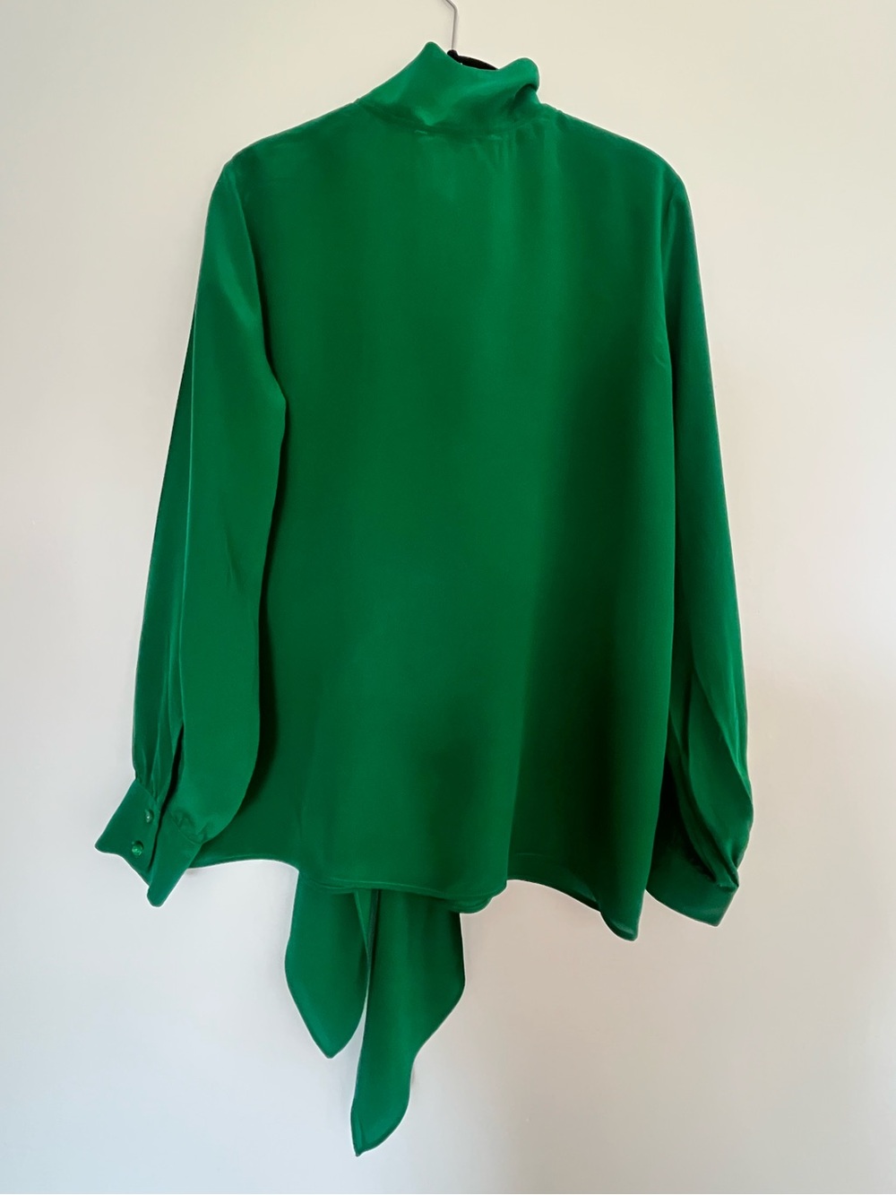 STUNNING MAX MARA SILK CREPE DE CHINE TIE BLOUSE - Picture 2 of 4